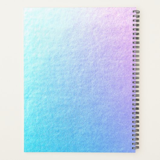 ヨガメディテーションインストラクターブルー金ゴールドマンダラ引用文 プランナー手帳 (裏面)