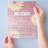 ヨガメディテーションインストラクター金ゴールドマンダラオープンハウス チラシ (手)