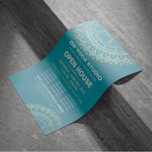 ヨガメディテーションインストラクター金ゴールドマンダラオープンハウス チラシ