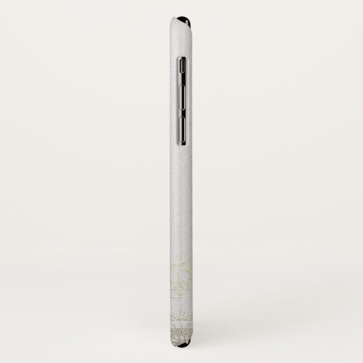 ヨガメディテーションインストラクター金ゴールドマンダラフラワー Case-Mate iPhoneケース (裏面/左)