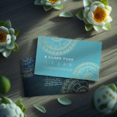 ヨガメディテーションインストラクター金ゴールドマンダラロイヤリティ ロイヤリティカード