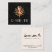 ヨガメディテーションインストラクター |マンダラ スクエア名刺 (正面/裏面)