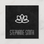 ヨガメディテーションインストラクター | Lotus Flower スクエア名刺 (正面)