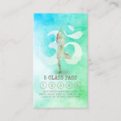 ヨガメディテーションポーズオムシンボルクラスパスロイヤリティ ロイヤリティカード (正面)