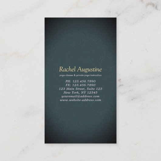 ヨガメディテーションムーンスカイ海ビーチ5クラスパス ロイヤリティカード (裏面)