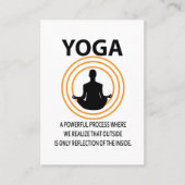 ヨガメディテーションヨガインストラクター 名刺 (正面)