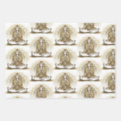 ヨガメディテーションラッピング紙 ラッピングペーパーシート (正面)