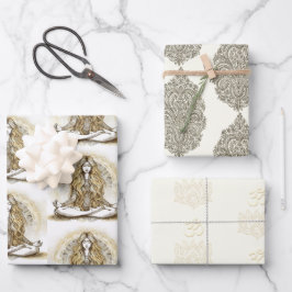 ヨガメディテーションラッピング紙 ラッピングペーパーシート