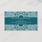 ヨガメディテーション先生インストラクターマンダラティール（緑がかった色） 名刺 (裏面)