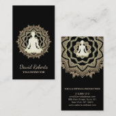 ヨガメディテーション先生インストラクターロータスマンダラ 名刺 (正面/裏面)