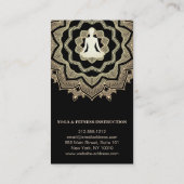 ヨガメディテーション先生インストラクターロータスマンダラ 名刺 (裏面)