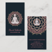 ヨガメディテーション先生インストラクターロータスマンダラ 名刺 (正面/裏面)