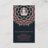 ヨガメディテーション先生インストラクターロータスマンダラ 名刺 (裏面)