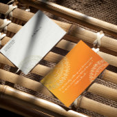 ヨガメディテーション先生オレンジ金ゴールドマンダラ引用文 ポストカード