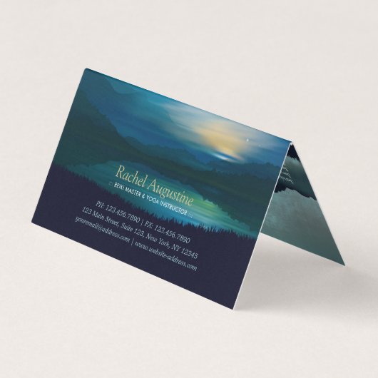 ヨガメディテーション先生ムーンサルテーション価格表 名刺 (裏面)