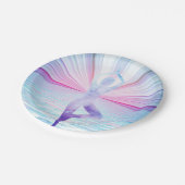 ヨガメディテーション禅パステルカラー ペーパープレート (アングル)