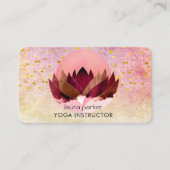 ヨガメディテーション蓮の花マッサージウェルネス 名刺 (正面)