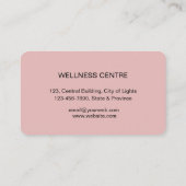 ヨガメディテーション蓮の花マッサージウェルネス 名刺 (裏面)