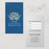 ヨガメディテーション霊気インストラクターアポイントメントロータス 予約カード (正面/裏面)
