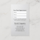 ヨガメディテーション霊気インストラクターアポイントメントロータス 予約カード (裏面)