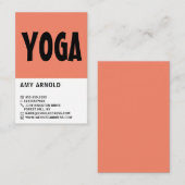 ヨガモダンはっきりしたインストラクター 名刺 (正面/裏面)
