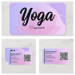 ヨガモダンインストラクターテンプレート 名刺