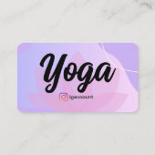 ヨガモダンインストラクターテンプレート 名刺 (裏面)