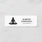 ヨガモダンインストラクタープロフェッショナルロゴビジネス スキニー名刺 (正面)