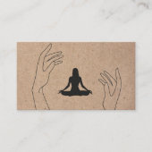 ヨガモダンインストラクタープロフェッショナルロゴビジネス 名刺 (正面)