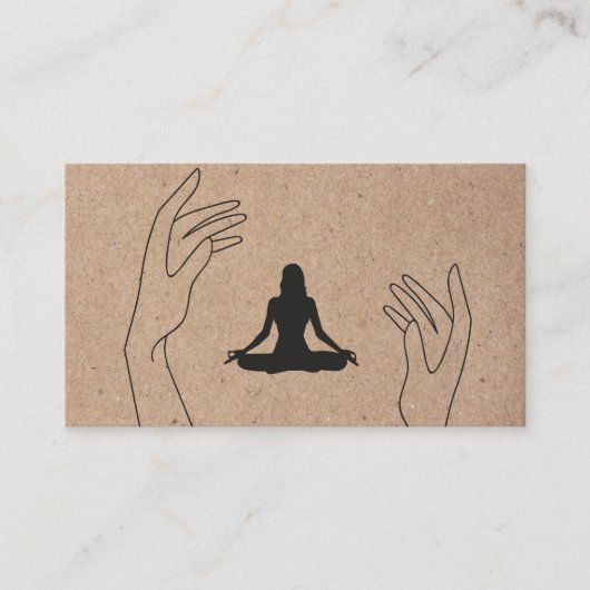 ヨガモダンインストラクタープロフェッショナルロゴビジネス 名刺 (正面)