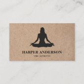 ヨガモダンインストラクタープロフェッショナルロゴビジネス 名刺 (正面)