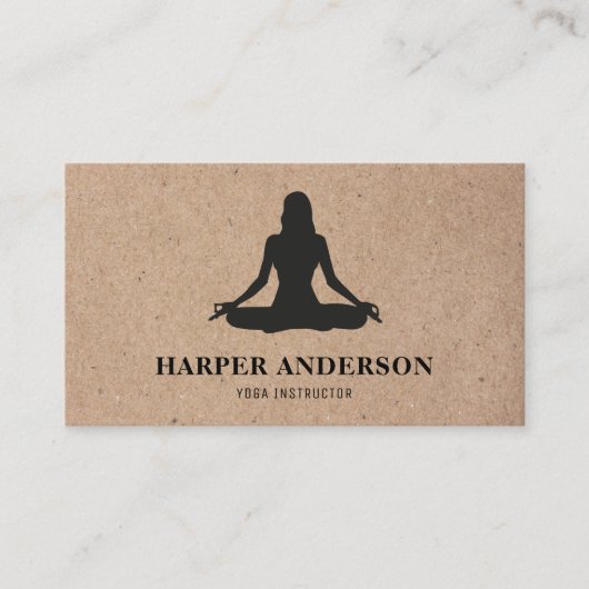 ヨガモダンインストラクタープロフェッショナルロゴビジネス 名刺 (正面)