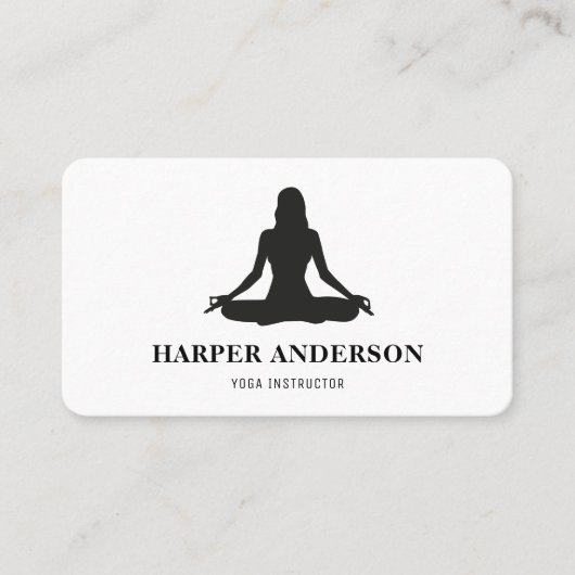 ヨガモダンインストラクタープロフェッショナルロゴビジネス 名刺 (正面)