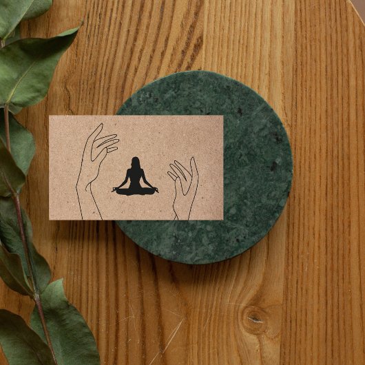 ヨガモダンインストラクタープロフェッショナルロゴビジネス 名刺