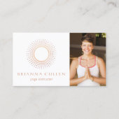 ヨガモダンインストラクターマンダラサークルロゴ写真 名刺 (正面)