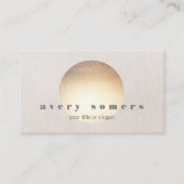 ヨガモダンインストラクター禅金ゴールドサークル 名刺 (正面)