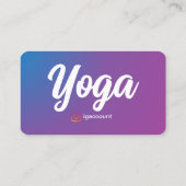 ヨガモダンインストラクター 名刺 (裏面)