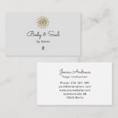 ヨガモダンマッサージウェルネスビジネスカード 名刺 (正面/裏面)