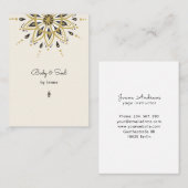 ヨガモダンマッサージウェルネスビジネスカード 名刺 (正面/裏面)