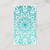 ヨガモダン先生ターコイズマンダラ 名刺 (裏面)