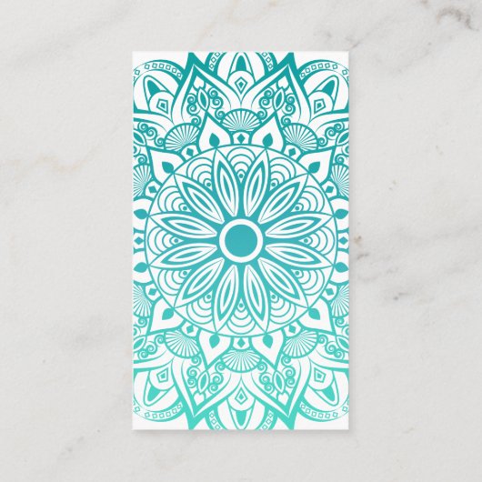 ヨガモダン先生ターコイズマンダラ 名刺 (裏面)