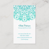 ヨガモダン先生ターコイズマンダラ 名刺 (正面)