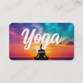 ヨガモダン先生テンプレートデザインヨガスタジオ 名刺 (裏面)