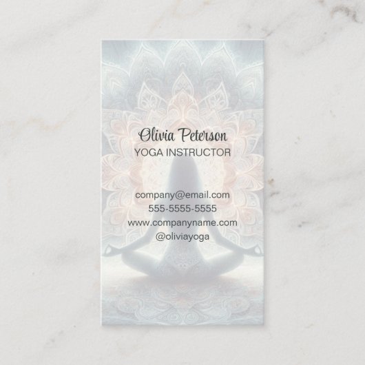 ヨガモダン先生マンダラヨギガール 名刺 (正面)