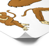 ヨガモンキー ポスター (角)