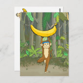 ヨガモンキー ポストカード (正面/裏面)