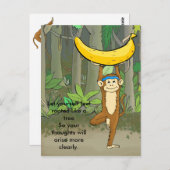 ヨガモンキー ポストカード (正面/裏面)