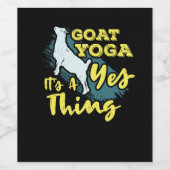 ヨガヤギ Goatyoga ワインラベル (シングルラベル)