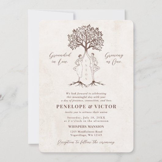 ヨガユニオンコuple - マインドフルネスツリーポーズ 招待状 (正面)