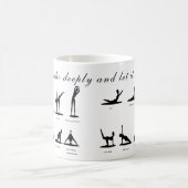 ヨガユニーク恋人のマグギフトアイディア コーヒーマグカップ (中央)